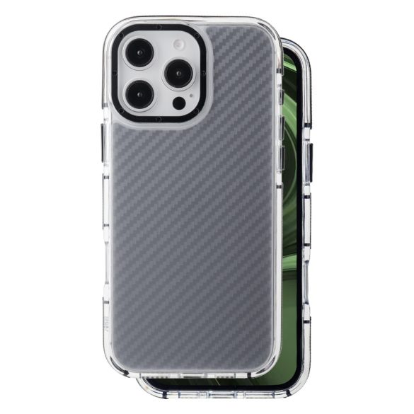 Acrylic Carbon tok iPhone 16 Pro Max - fekete