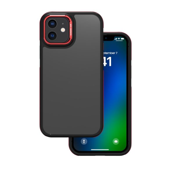 Crystal Black tok iPhone 12/12 Pro - piros