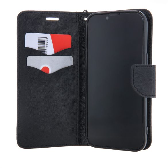 Smart Fancy könyvtok iPhone 16 Plus - fekete