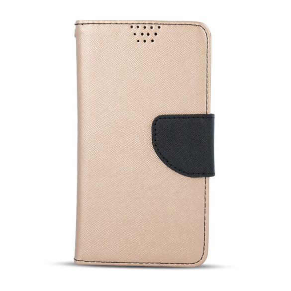 Smart Fancy könyvtok iPhone 16 Plus - fekete-arany színű