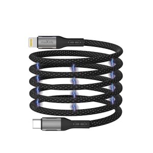 Maxlife MXUC-11 Type-C - Lightning kábel 27W 1m - fekete