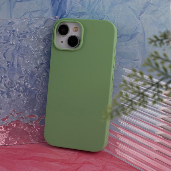 Solid Silicon tok iPhone 16 Plus - világoszöld