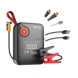 Forever jump starter 4in1 JS-400 26,64Wh fekete-piros