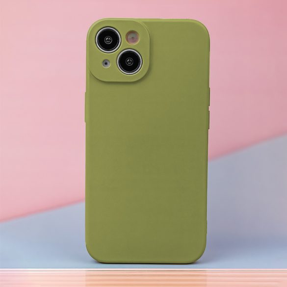 Silicon tok iPhone 16 Plus - olívazöld