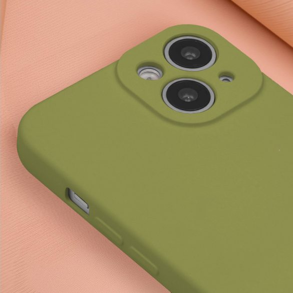 Silicon tok iPhone 16 Plus - olívazöld