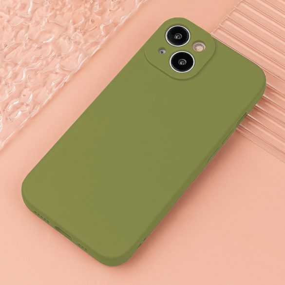 Silicon tok iPhone 16 Plus - olívazöld