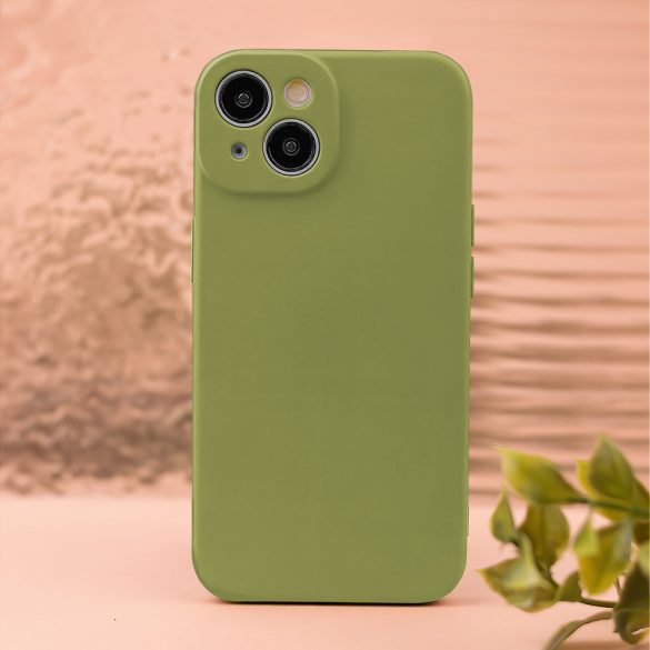 Silicon tok iPhone 16 Plus - olívazöld