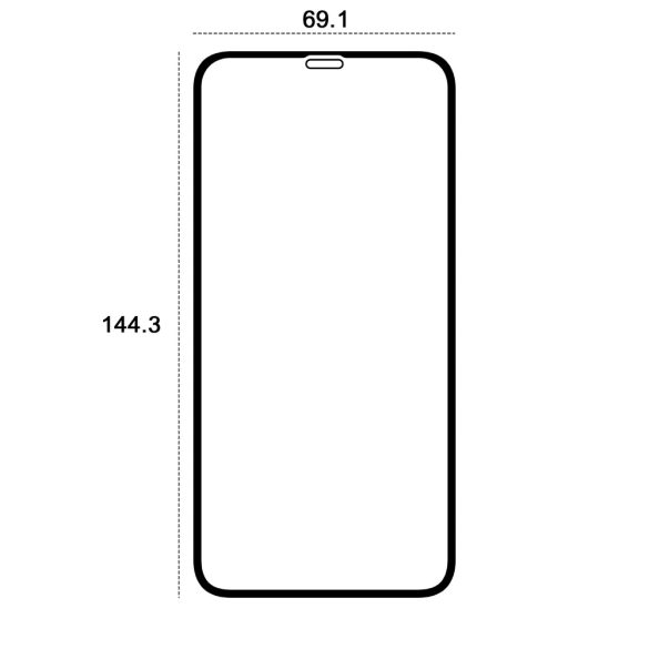 Etteri 9D edzett üveg iPhone 11