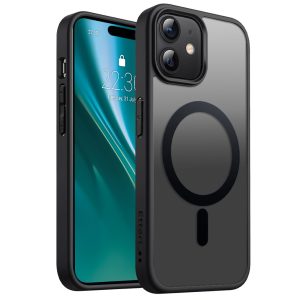 Etteri Matt MagSafe-kompatibilis tok iPhone 12/12 Pro - fekete