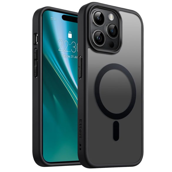 Etteri Matt MagSafe-kompatibilis tok iPhone 14 Pro - fekete