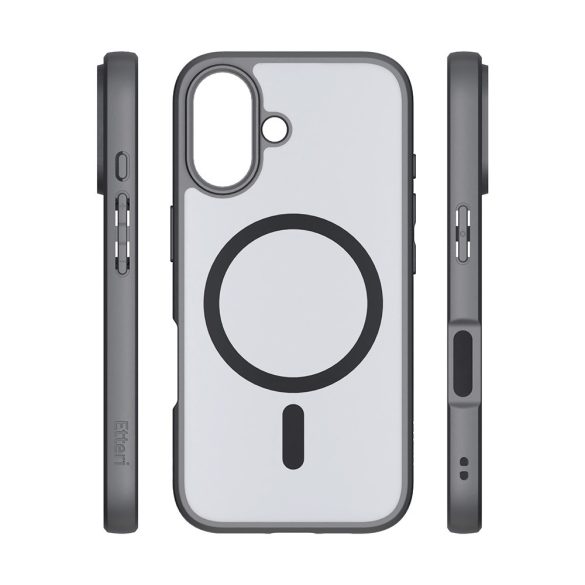 Etteri Matt MagSafe-kompatibilis tok iPhone 16 - fekete