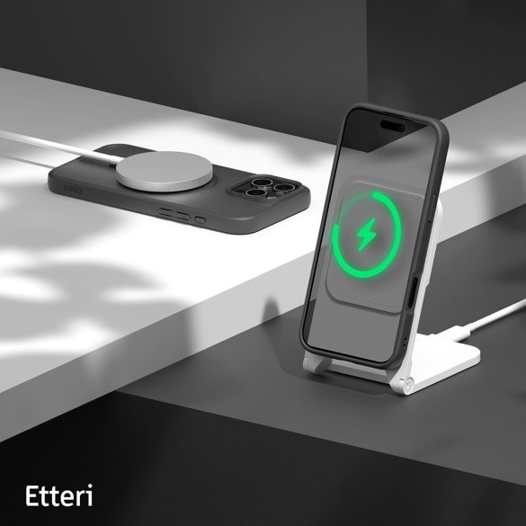 Etteri Matt MagSafe-kompatibilis tok iPhone 16 Pro - fekete
