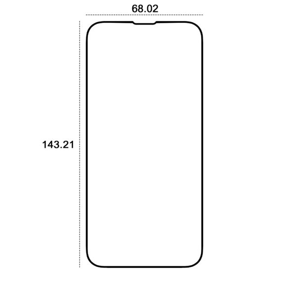 Etteri 9D edzett üveg iPhone 13/13 Pro/14