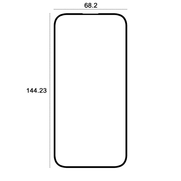 Etteri 9D edzett üveg iPhone 15