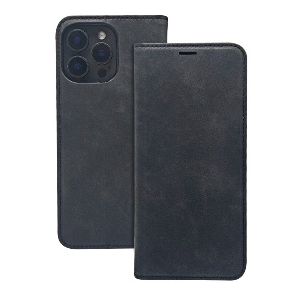 Smart Suede könyvtok Samsung Galaxy A15 4G/5G - fekete