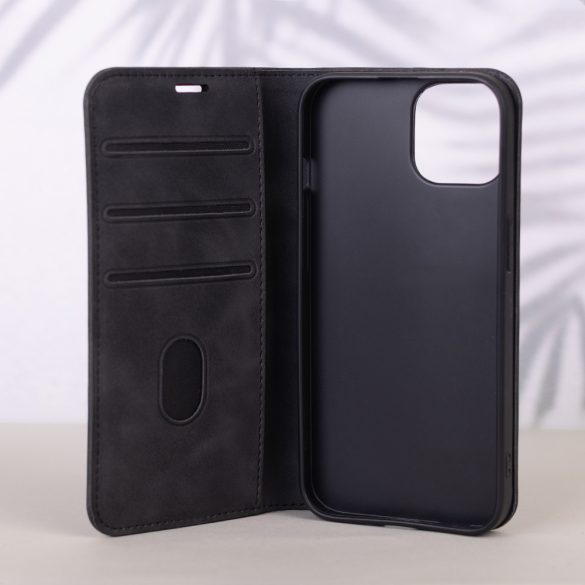 Smart Suede könyvtok Samsung Galaxy A15 4G/5G - fekete
