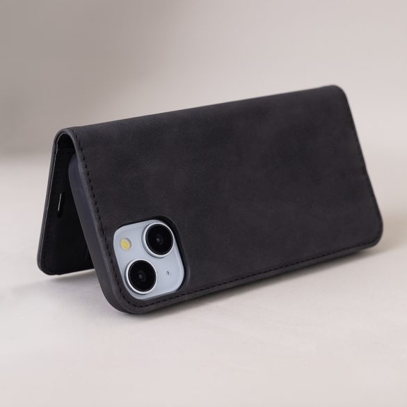 Smart Suede könyvtok Samsung Galaxy A15 4G/5G - fekete