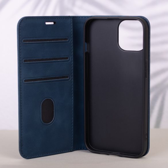 Smart Suede könyvtok Samsung Galaxy A15 4G/5G - tengerészkék