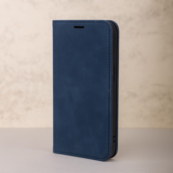 Smart Suede könyvtok Samsung Galaxy A15 4G/5G - tengerészkék