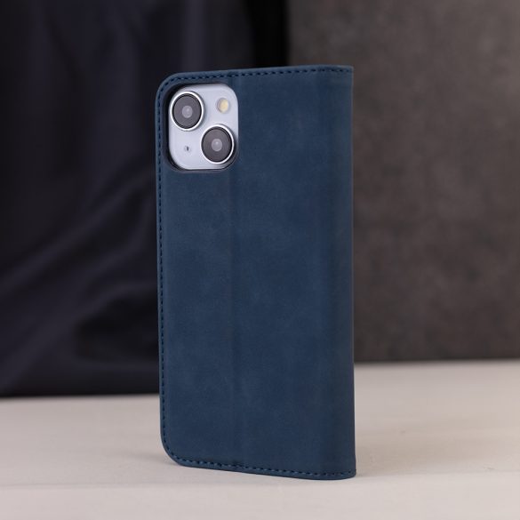 Smart Suede könyvtok Samsung Galaxy A15 4G/5G - tengerészkék