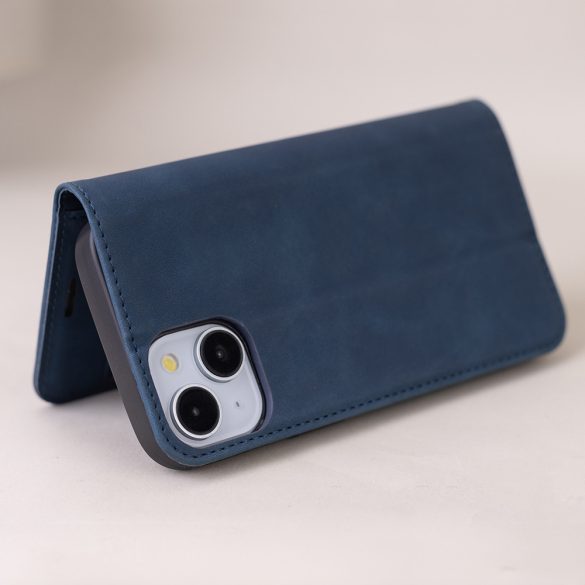 Smart Suede könyvtok Samsung Galaxy A52 4G/5G/A52s 5G - tengerészkék