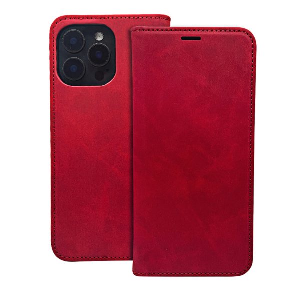 Smart Suede könyvtok Samsung Galaxy A15 4G/5G - piros