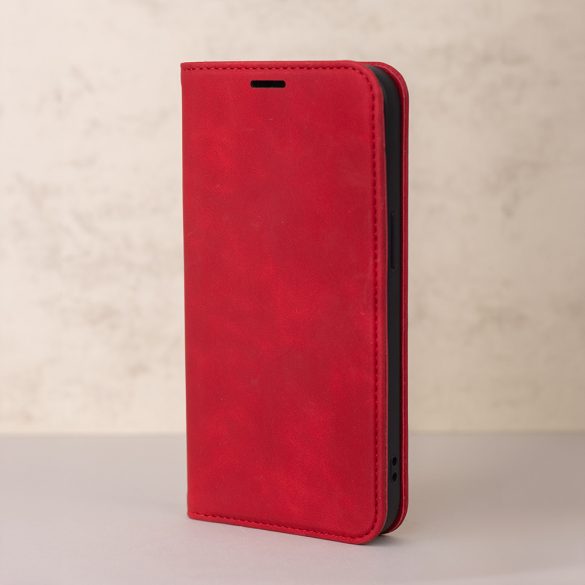 Smart Suede könyvtok Samsung Galaxy A15 4G/5G - piros