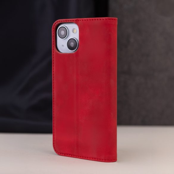 Smart Suede könyvtok Samsung Galaxy A15 4G/5G - piros