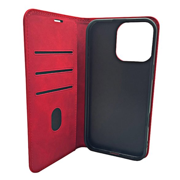 Smart Suede könyvtok Motorola Moto G54/G54 Power - piros