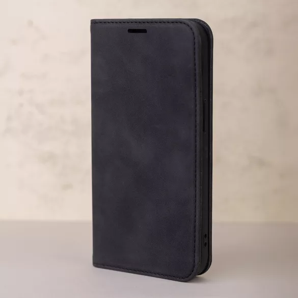 Smart Suede könyvtok Honor 400 - fekete