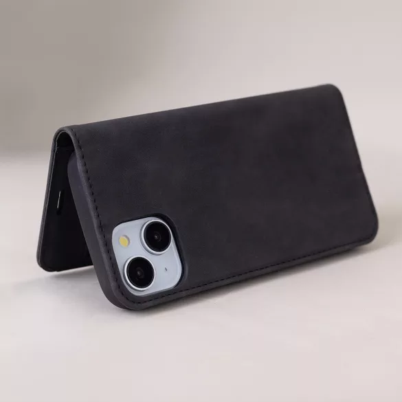 Smart Suede könyvtok Honor 400 - fekete