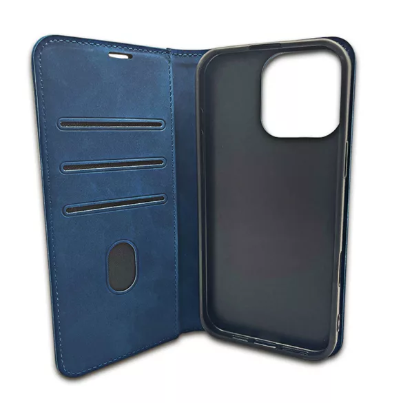 Smart Suede könyvtok Honor 400 Lite - tengerészkék
