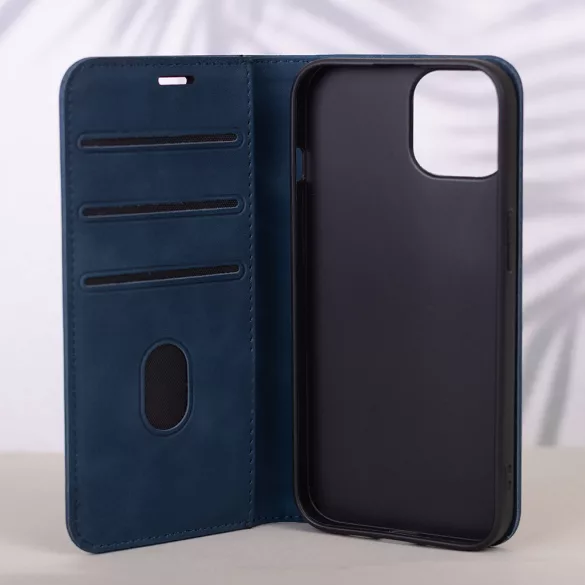 Smart Suede könyvtok Honor 400 Lite - tengerészkék
