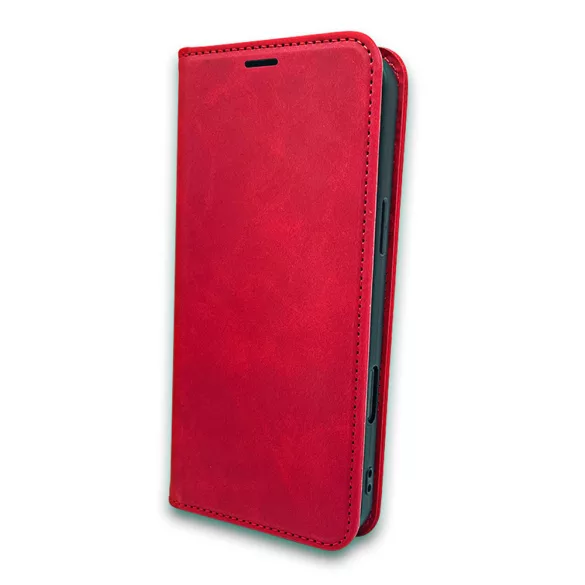 Smart Suede könyvtok Honor 400 Lite - piros