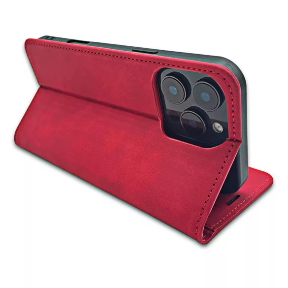 Smart Suede könyvtok Honor 400 Lite - piros