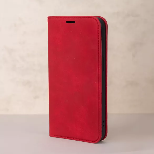Smart Suede könyvtok Honor 400 Lite - piros
