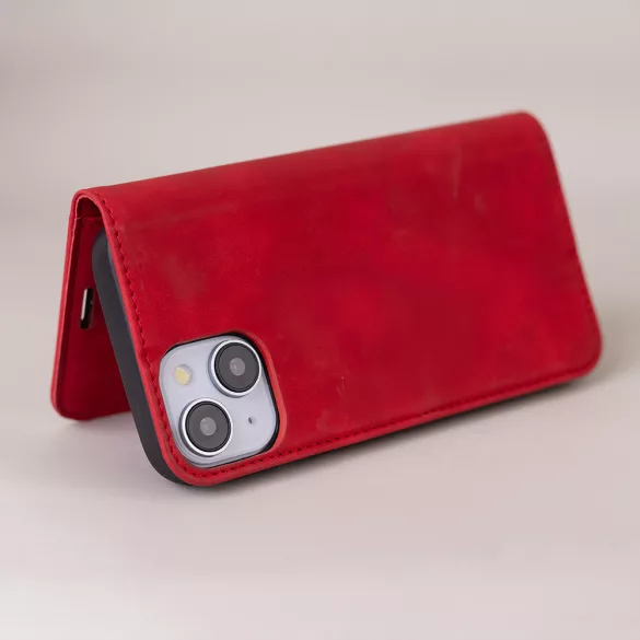 Smart Suede könyvtok Honor 400 Lite - piros