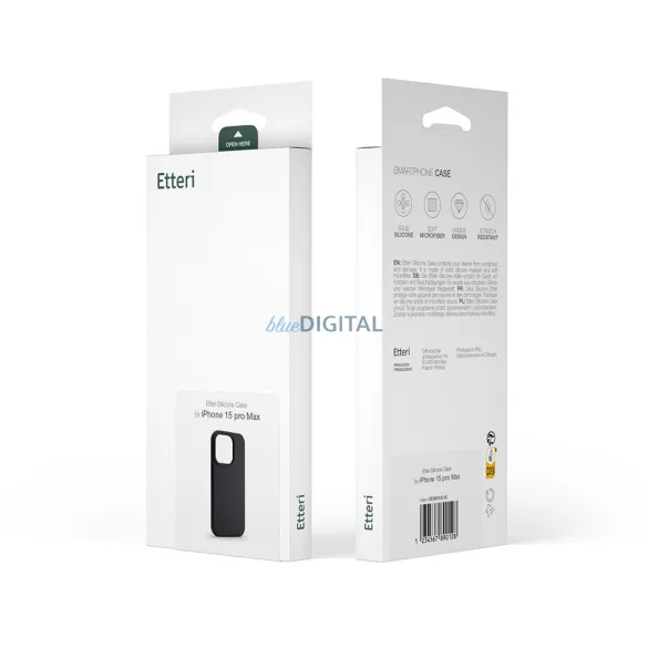 Etteri Silicone MagSafe-kompatibilis tok Samsung Galaxy S25 Edge - fekete