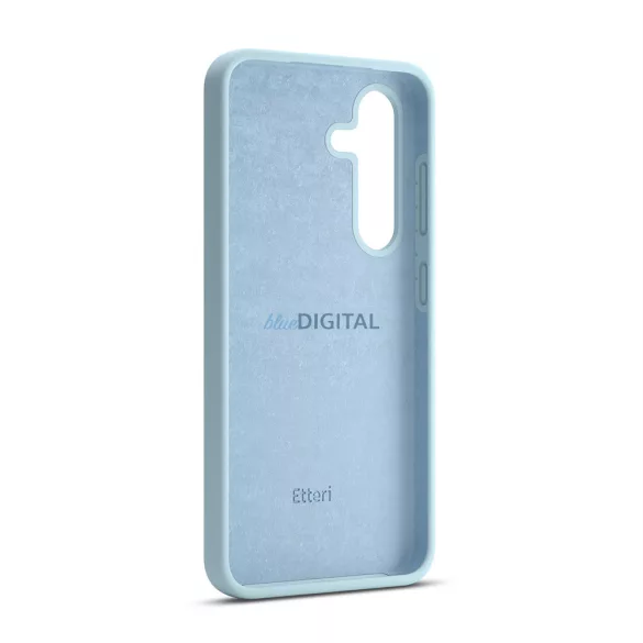 Etteri Silicone MagSafe-kompatibilis tok Samsung Galaxy S25 Edge - világoskék