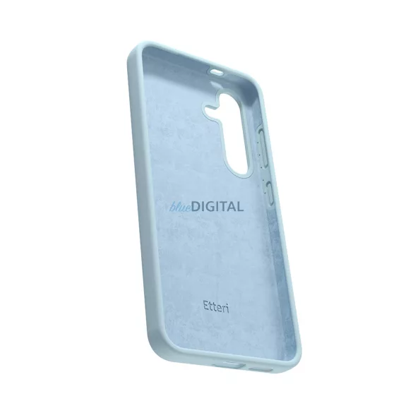 Etteri Silicone MagSafe-kompatibilis tok Samsung Galaxy S25 Edge - világoskék