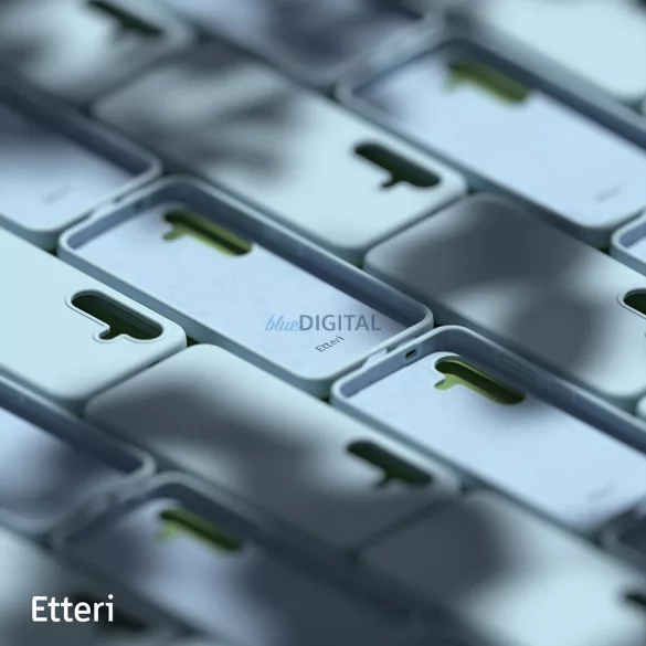 Etteri Silicone MagSafe-kompatibilis tok Samsung Galaxy S25 Edge - világoskék
