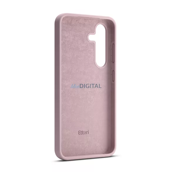 Etteri Silicone MagSafe-kompatibilis tok Samsung Galaxy S25 Edge - halvány rózsaszín