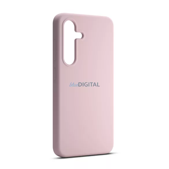 Etteri Silicone MagSafe-kompatibilis tok Samsung Galaxy S25 Edge - halvány rózsaszín