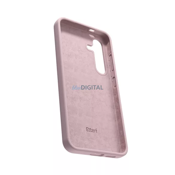 Etteri Silicone MagSafe-kompatibilis tok Samsung Galaxy S25 Edge - halvány rózsaszín