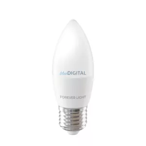 Forever Light Izzó LED E27 C37 4.2W 480lm 6000K energiaosztály E