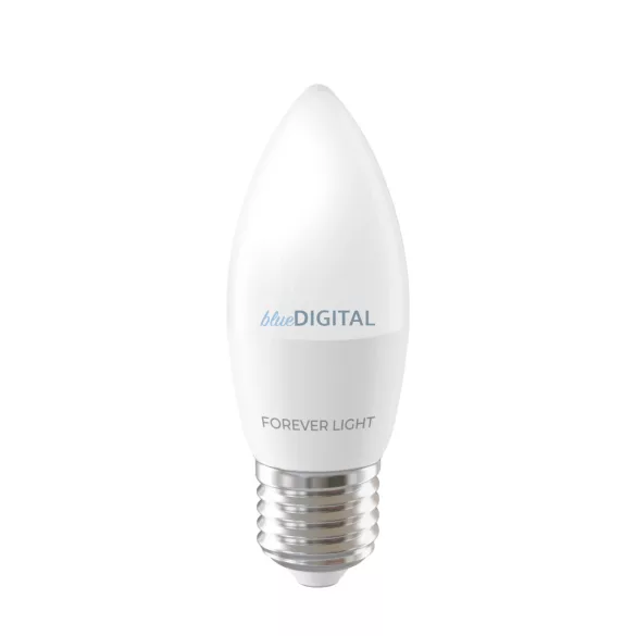 Forever Light Izzó LED E27 C37 4.2W 480lm 6000K energiaosztály E