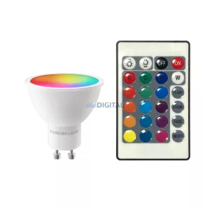 Forever Light Izzó LED RGB GU10 4.8W 440lm 4000K energiaosztály F