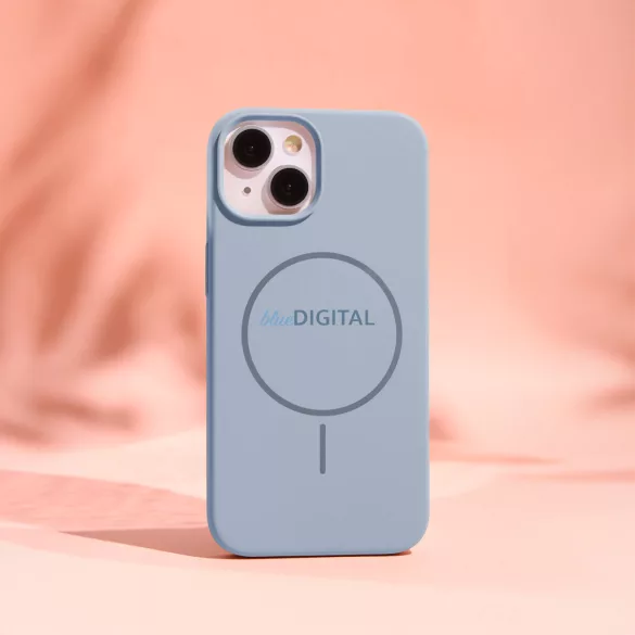 Silicone Thin MagSafe-kompatibilis tok iPhone Air - világoskék