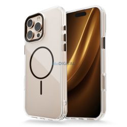   Clear Thin MagSafe-kompatibilis tok iPhone Air - fekete-átlátszó