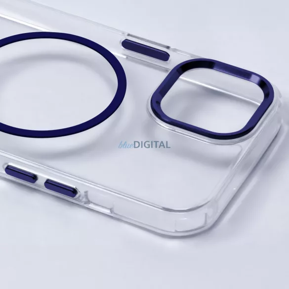 Clear Thin MagSafe-kompatibilis tok iPhone Air - kék